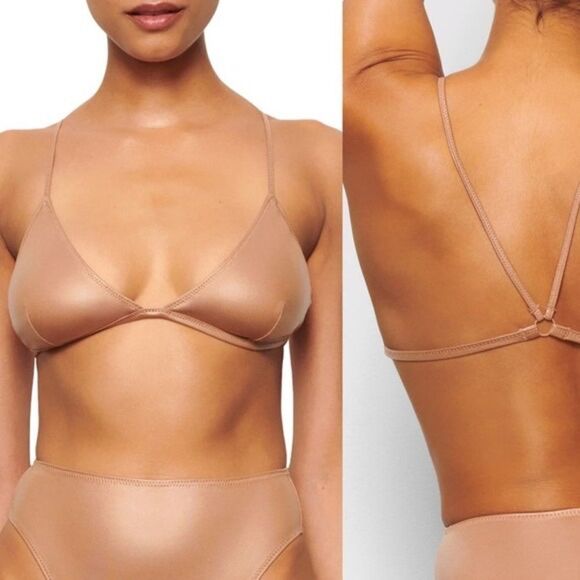 Skims wet jersey triangle bralette - Picture 1 of 2